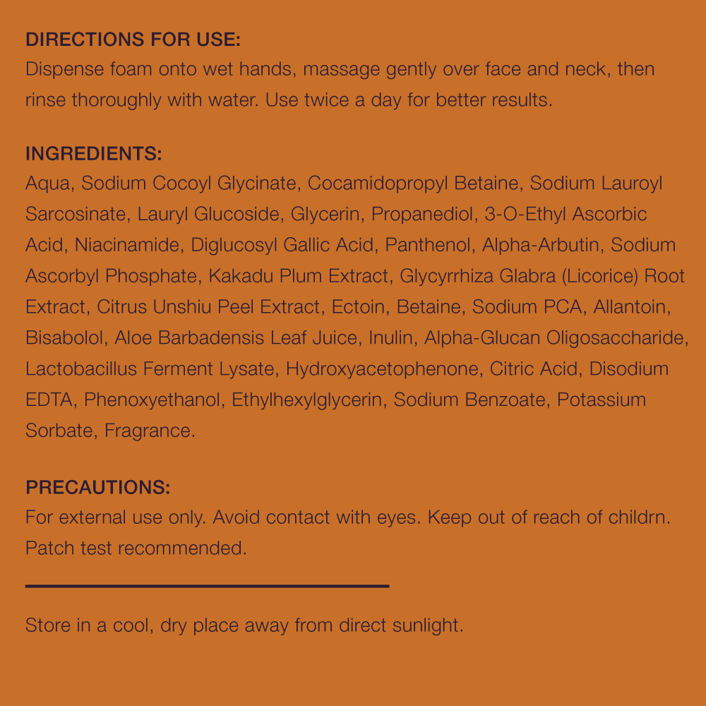 Vitamin C Foaming Glow Face Wash